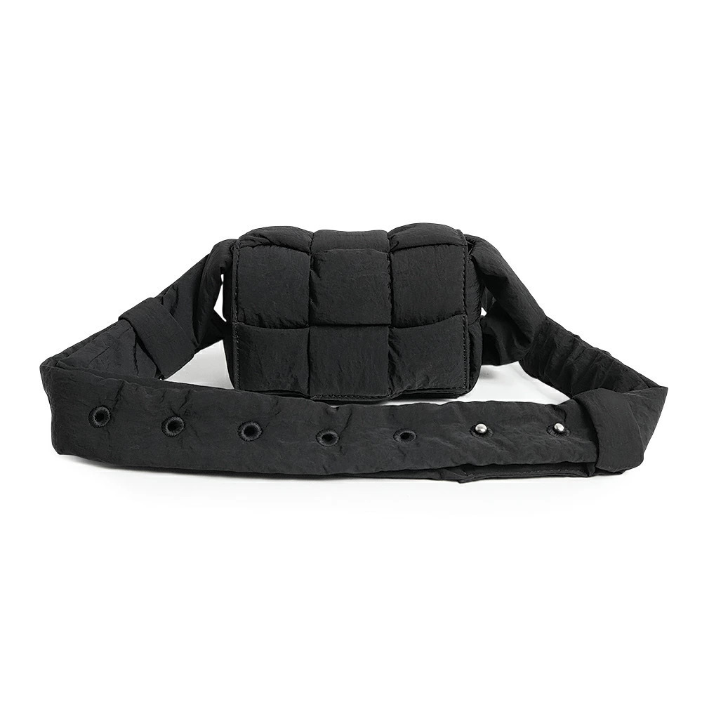 BOTTEGA VENETA Padded Tech Cassette Black Shoulder Bag Crossbody
